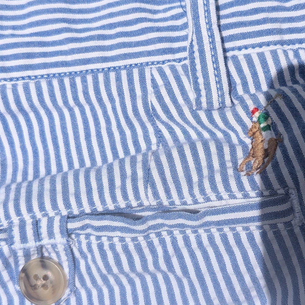 Ralph Lauren Navy and Gold Classic Fit Shorts